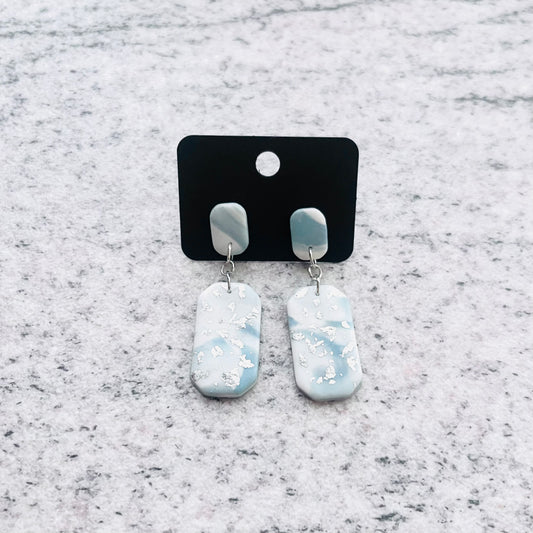 Abstrakt - bela, modra, srebrna