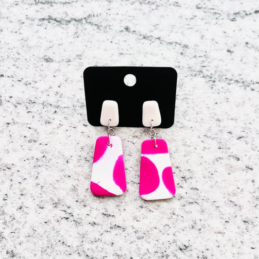 Abstrakt - bela, roza lise