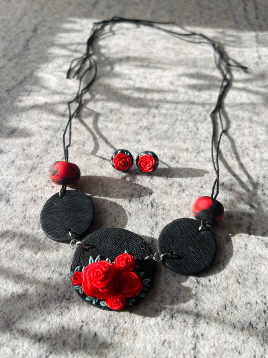 Komplet - Vrtnice (rdeče)