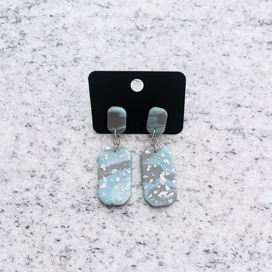 Abstrakt- siva, modra, srebrna